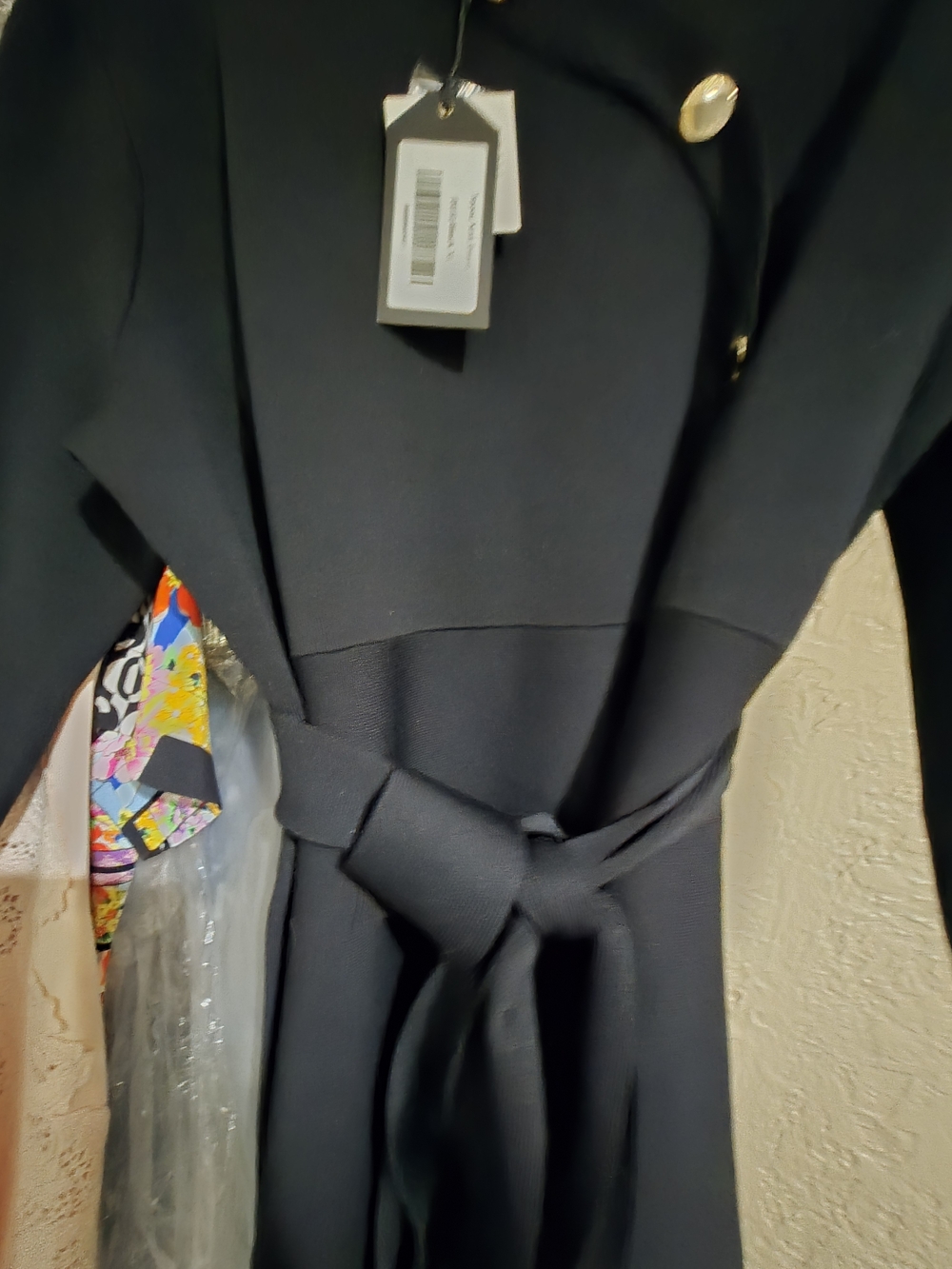 Aleeza PARIS Long Sleeve Wrap Midi Dress with Belt - Picture 7 of 7